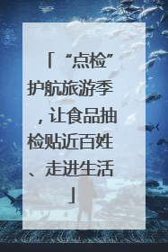 “点检”护航旅游季，让食品抽检贴近百姓、走进生活