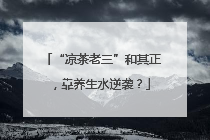 “凉茶老三”和其正，靠养生水逆袭？