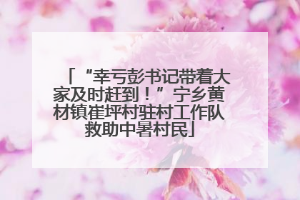 “幸亏彭书记带着大家及时赶到！”宁乡黄材镇崔坪村驻村工作队救助中暑村民