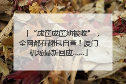 “成筐成筐地被收”，全网都在翻包自查！厦门机场最新回应……