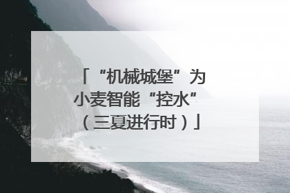“机械城堡”为小麦智能“控水”（三夏进行时）