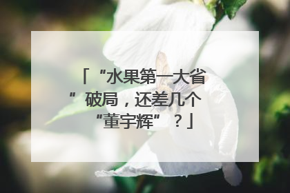 “水果第一大省”破局，还差几个“董宇辉”？