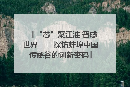 “芯”聚江淮 智感世界——探访蚌埠中国传感谷的创新密码