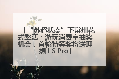 “苏超状态”下常州花式整活：游玩消费享抽奖机会，首轮特等奖将送理想 L6 Pro