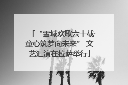 “雪域欢歌六十载·童心筑梦向未来” 文艺汇演在拉萨举行