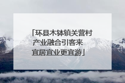 环县木钵镇关营村 产业融合引客来 宜居宜业更宜游
