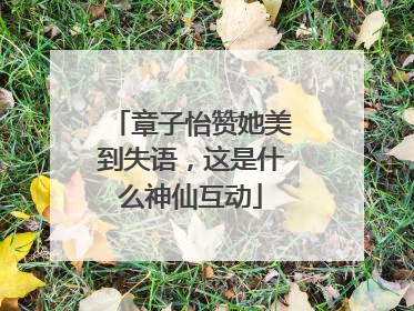 章子怡赞她美到失语，这是什么神仙互动