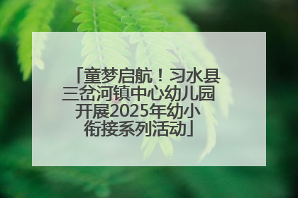 童梦启航！习水县三岔河镇中心幼儿园开展2025年幼小衔接系列活动