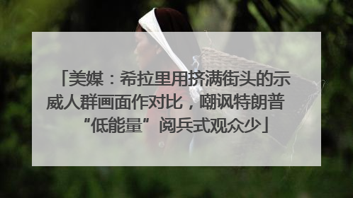 美媒：希拉里用挤满街头的示威人群画面作对比，嘲讽特朗普“低能量”阅兵式观众少