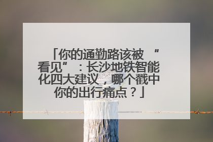你的通勤路该被 “看见”：长沙地铁智能化四大建议，哪个戳中你的出行痛点？
