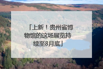 上新！贵州省博物馆的这场展览持续至8月底