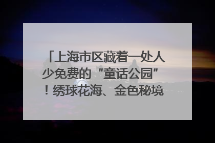 上海市区藏着一处人少免费的“童话公园”！绣球花海、金色秘境……地铁直达→