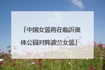 中国女篮将在临沂奥体公园对阵波兰女篮
