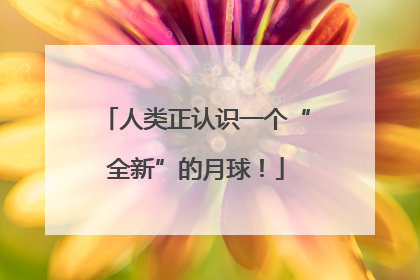 人类正认识一个“全新”的月球！