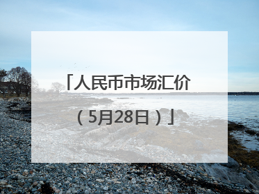 人民币市场汇价（5月28日）