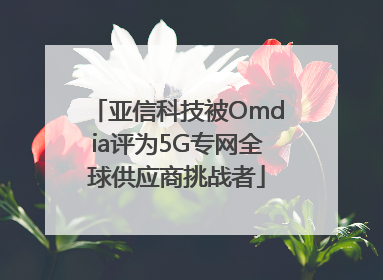 亚信科技被Omdia评为5G专网全球供应商挑战者