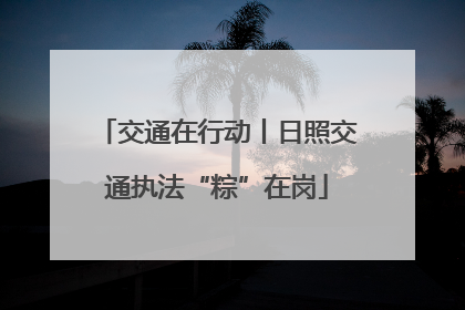 交通在行动丨日照交通执法“粽”在岗