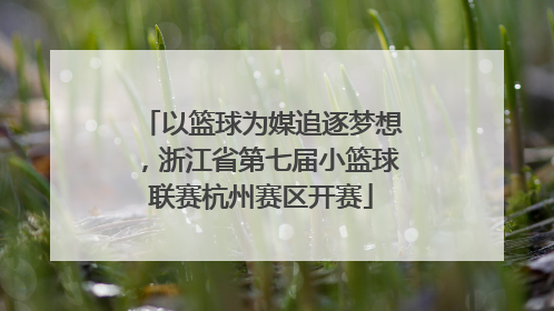 以篮球为媒追逐梦想，浙江省第七届小篮球联赛杭州赛区开赛
