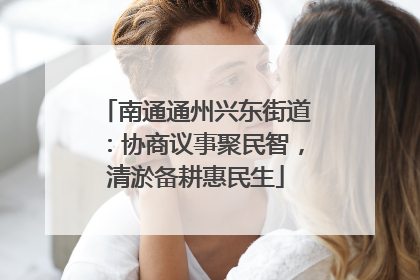 南通通州兴东街道：协商议事聚民智，清淤备耕惠民生
