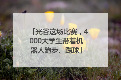 光谷这场比赛，4000大学生带着机器人跑步、踢球