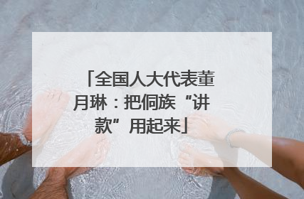 全国人大代表董月琳：把侗族“讲款”用起来