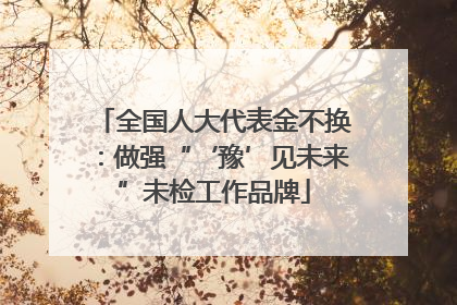 全国人大代表金不换：做强“‘豫’见未来”未检工作品牌