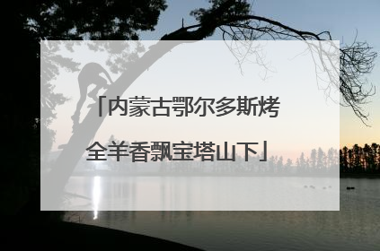 内蒙古鄂尔多斯烤全羊香飘宝塔山下