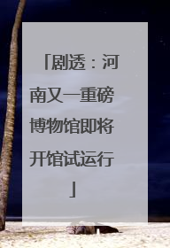 剧透：河南又一重磅博物馆即将开馆试运行