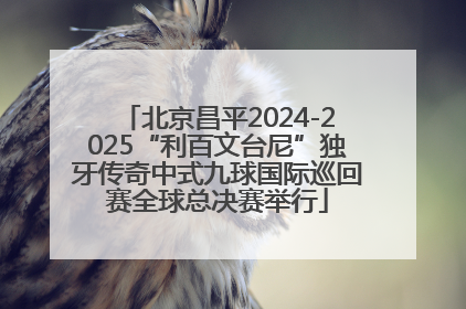 北京昌平2024-2025“利百文台尼”独牙传奇中式九球国际巡回赛全球总决赛举行