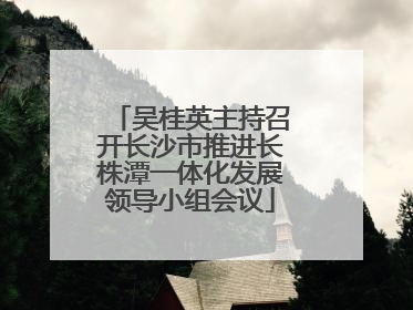 吴桂英主持召开长沙市推进长株潭一体化发展领导小组会议