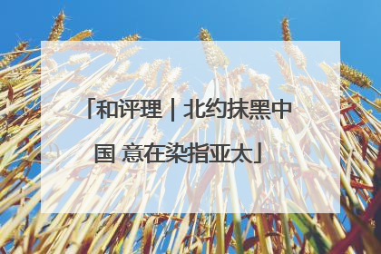 和评理｜北约抹黑中国 意在染指亚太