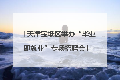 天津宝坻区举办“毕业即就业”专场招聘会