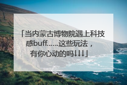 当内蒙古博物院遇上科技感buff……这些玩法，有你心动的吗↓↓↓
