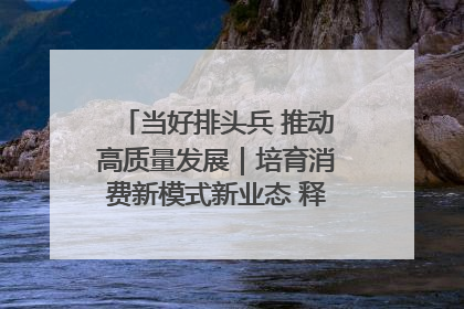 当好排头兵 推动高质量发展｜培育消费新模式新业态 释放经济增长新动能