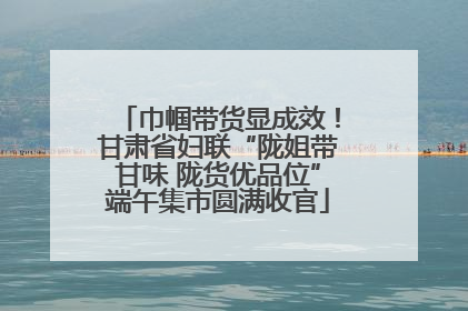 巾帼带货显成效！甘肃省妇联“陇姐带甘味 陇货优品位”端午集市圆满收官