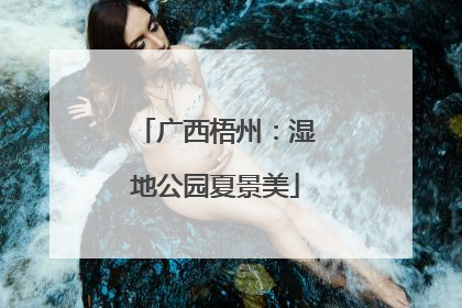 广西梧州：湿地公园夏景美