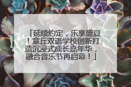 延续约定，乐享盛夏！章丘双语学校创新打造沉浸式成长嘉年华，融合音乐节再启幕！