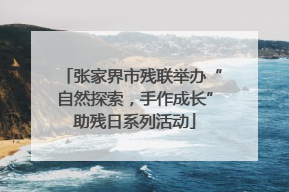 张家界市残联举办“自然探索，手作成长”助残日系列活动