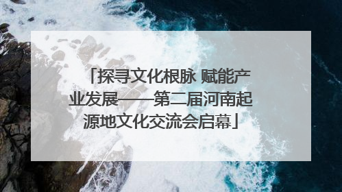 探寻文化根脉 赋能产业发展——第二届河南起源地文化交流会启幕