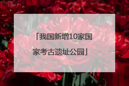 我国新增10家国家考古遗址公园