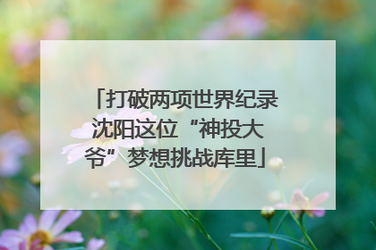 打破两项世界纪录 沈阳这位“神投大爷”梦想挑战库里