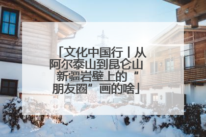 文化中国行丨从阿尔泰山到昆仑山 新疆岩壁上的“朋友圈”画的啥
