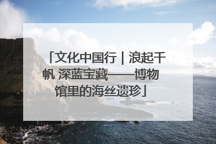 文化中国行｜浪起千帆 深蓝宝藏——博物馆里的海丝遗珍