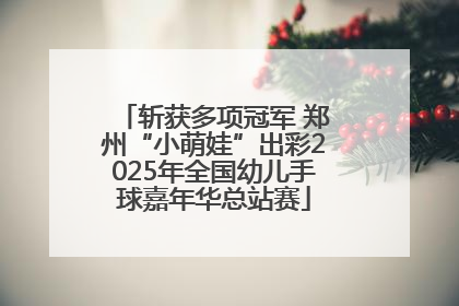 斩获多项冠军 郑州“小萌娃”出彩2025年全国幼儿手球嘉年华总站赛
