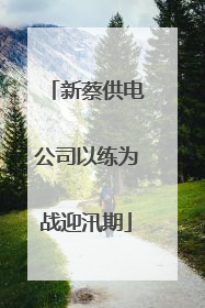 新蔡供电公司以练为战迎汛期
