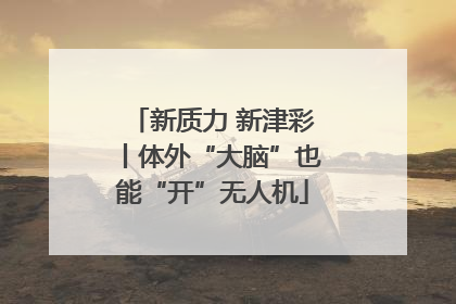 新质力 新津彩丨体外“大脑”也能“开”无人机