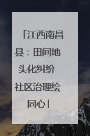 江西南昌县：田间地头化纠纷 社区治理绘同心