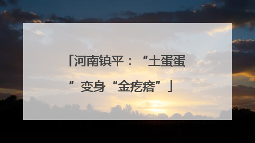 河南镇平：“土蛋蛋”变身“金疙瘩”
