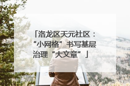 洛龙区天元社区：“小网格”书写基层治理“大文章”