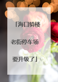 海口骑楼老街停车场要升级了